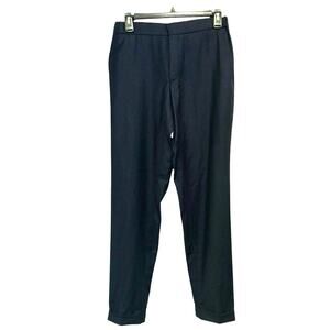 The Kooples Wool Flannel Dress Pants Navy 28 Waist Slim Tailored NWT